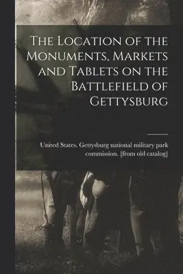 Location of the Monuments, Markets and Tablets on the Battlefield of Gettysburg