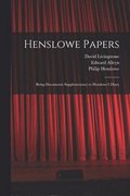 Henslowe Papers