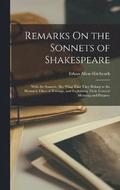 Remarks On the Sonnets of Shakespeare
