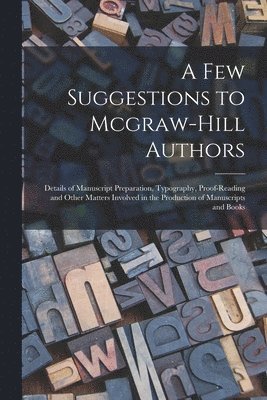 Few Suggestions to Mcgraw-Hill Authors