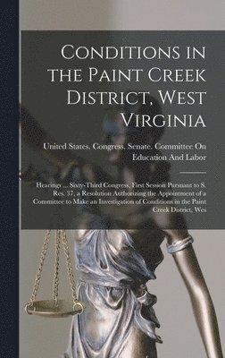 Conditions in the Paint Creek District, West Virginia, Inbunden