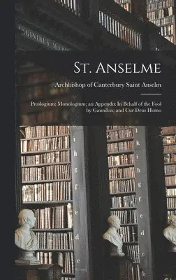 Saint Archbishop of Canterbu Anselm - St. Anselme, Inbunden. Tillgänglighet: Lägg i varukorg