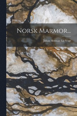 Johan Herman Lie Vogt - Norsk Marmor..., Häftad