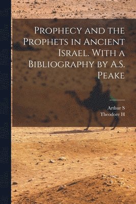 Arthur S 1865-1929 Peake, Theodore H 1881-1964 Robinson - Prophecy and the Prophets in Ancient Israel. With a Bibliography by A.S. Peake, Häftad