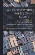 Printed Word has its own Measure
