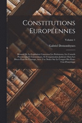 Gabriel Demombynes - Constitutions Européennes, Häftad. Tillgänglighet: Tillfälligt slut