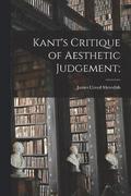 Kant's Critique of Aesthetic Judgement;