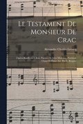 testament de monsieur De Crac; op�ra-bouffe en 1 acte. Paroles de Jules Moinaux. Partition chant et piano arr. par L. Roques