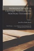 Introduction  La Critique Textuelle Du Nouveau Testament