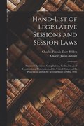 Hand-List of Legislative Sessions and Session Laws
