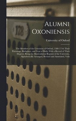 Alumni Oxoniensis, Inbunden
