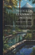Notice De L'ouvrage Intitulé