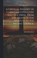 A Critical History of Christian Literature and Doctrine, From the Death of the Apostles to the Nicene Council
