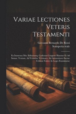 Variae Lectiones Veteris Testamenti