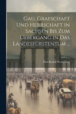 Paul Rudolf Werneburg - Gau, Grafschaft Und Herrschaft in Sachsen Bis Zum Uebergang in Das Landesfürstentum ..., Häftad