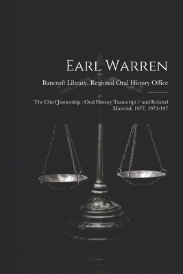 Bancroft Library Regional Oral History - Earl Warren, Häftad