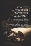 Lettres Et M�moires De Madame De Maintenon