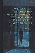 Sammlung von Gerichtlichen Gutachten aus der Psychiatrischen Klinik der Kgl. Charité zu Berlin.