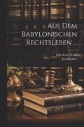Aus Dem Babylonischen Rechtsleben ...