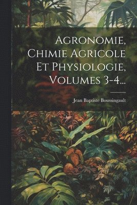 Jean Baptiste Boussingault - Agronomie, Chimie Agricole Et Physiologie, Volumes 3-4..., Häftad