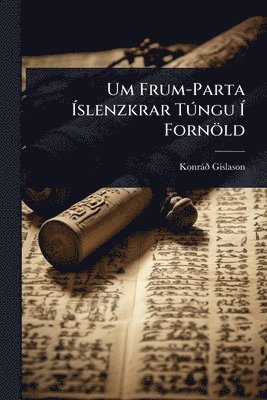 Konràã° Gã-Slason - Um Frum-Parta Ãslenzkrar TÃ°ngu Ã Fornöld, Häftad