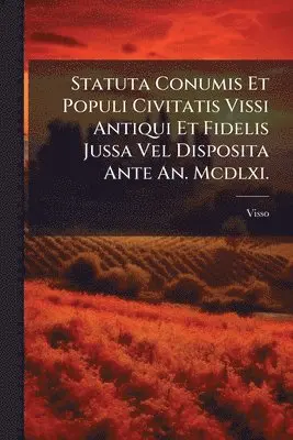 Statuta Conumis Et Populi Civitatis Vissi Antiqui Et Fidelis Jussa Vel Disposita Ante An. Mcdlxi.