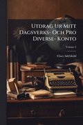 Utdrag Ur Mitt Dagsverks- Och Pro Diverse- Konto