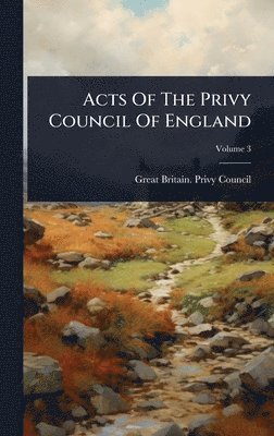 Acts Of The Privy Council Of England, Inbunden