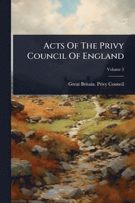 Acts Of The Privy Council Of England, Häftad