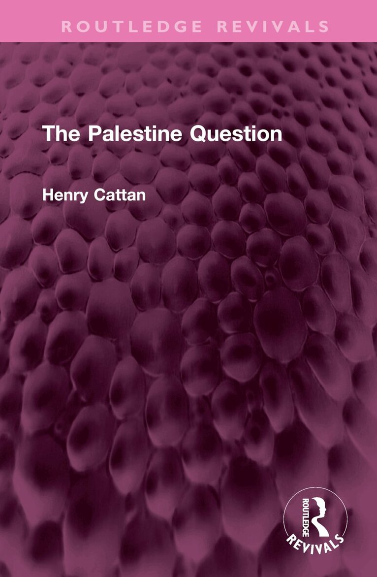 Henry Cattan - Palestine Question, Inbunden. Tillgänglighet: Lägg i varukorg