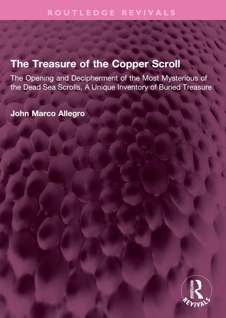 John Marco Allegro - Treasure of the Copper Scroll, Häftad. Tillgänglighet: Tillfälligt slut
