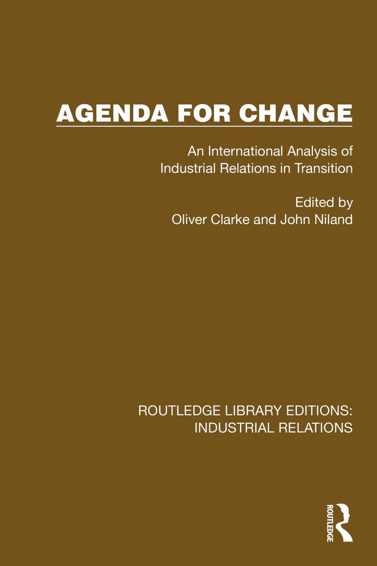 Oliver Clarke, John Niland - Agenda for Change, Häftad