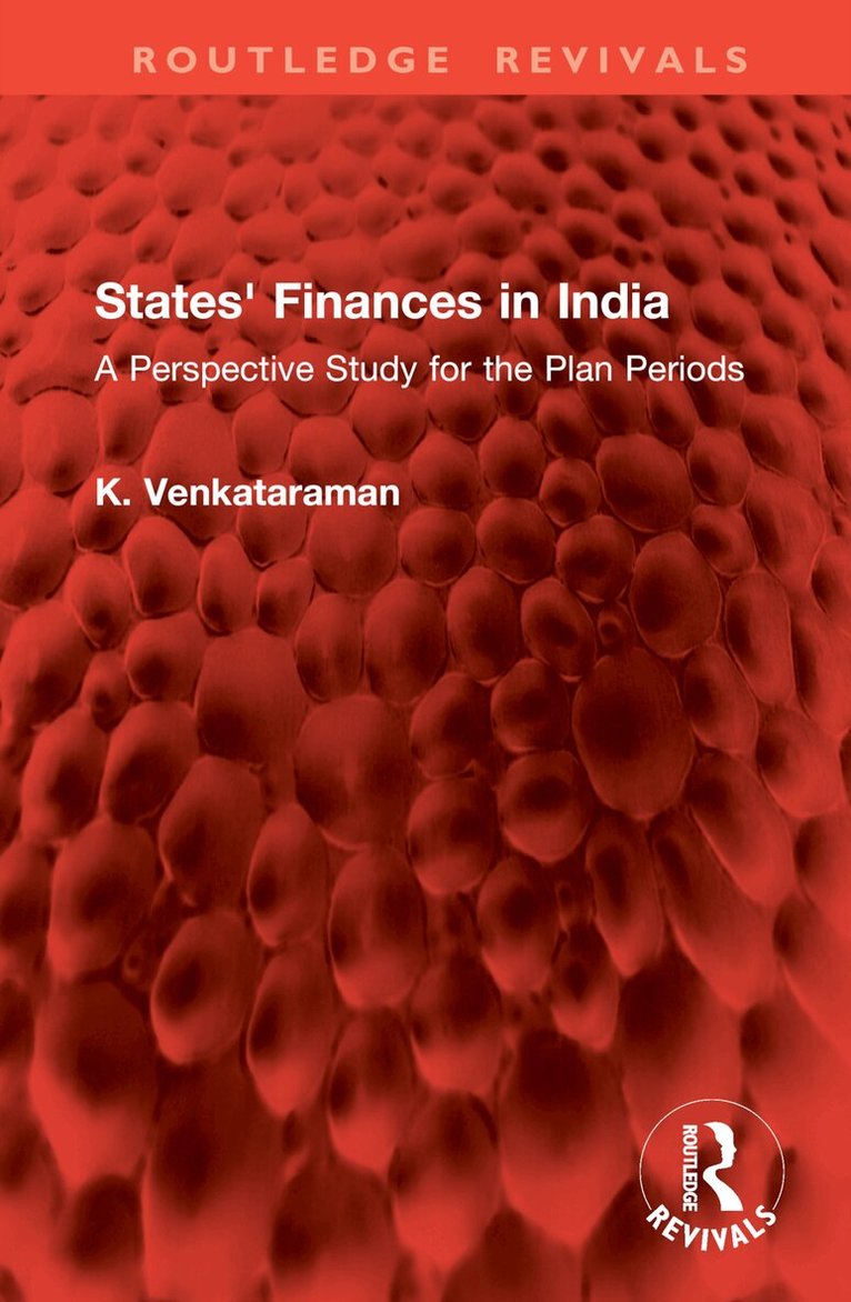 K. Venkataraman - States' Finances in India, Inbunden