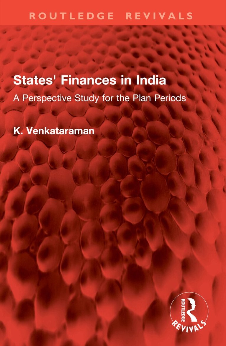K. Venkataraman - States' Finances in India, Häftad