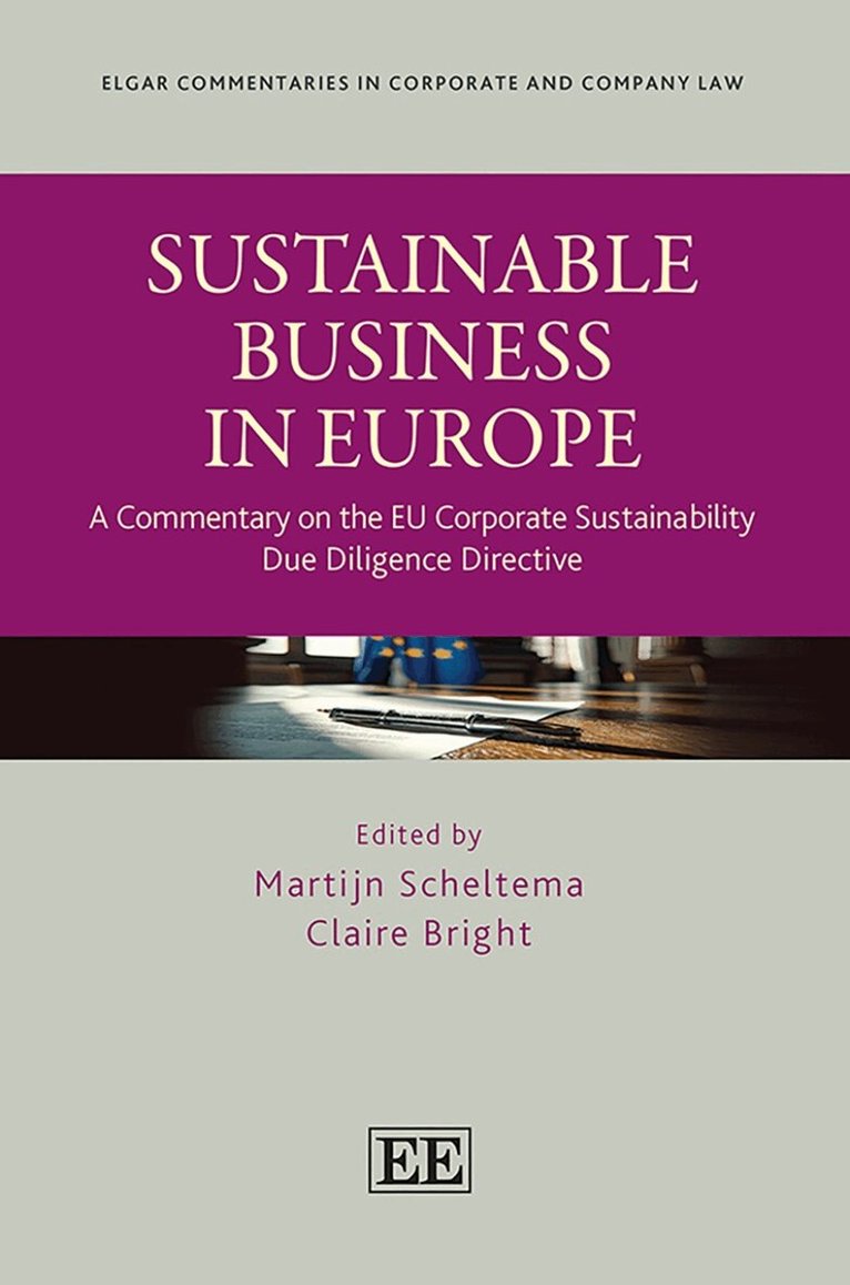 Martijn Scheltema, Claire Bright - Sustainable Business in Europe, Inbunden
