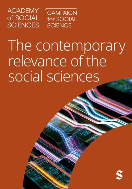 Campaign for Social Science - Contemporary Relevance of the Social Sciences, E-bok