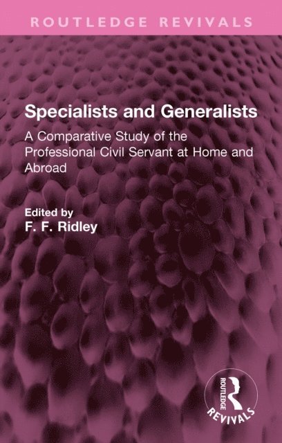 F. F. Ridley - Specialists and Generalists, E-bok