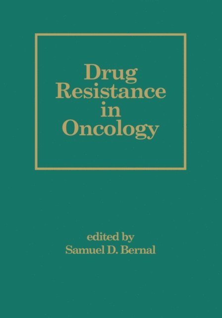 S. Bernal - Drug Resistance in Oncology, E-bok. Tillgänglighet: Lägg i varukorg