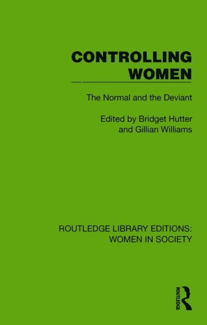 Gillian Williams, Bridget Hutter - Controlling Women, E-bok