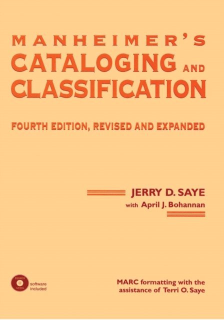 Jerry Saye - Manheimer's Cataloging and Classification, Revised and Expanded, E-bok