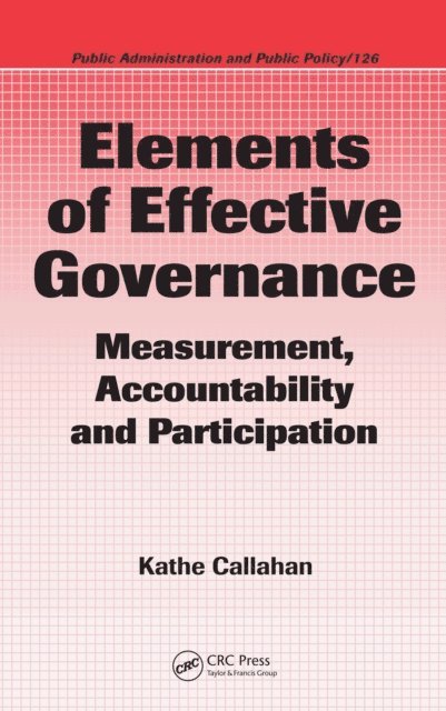 Kathe Callahan - Elements of Effective Governance, E-bok