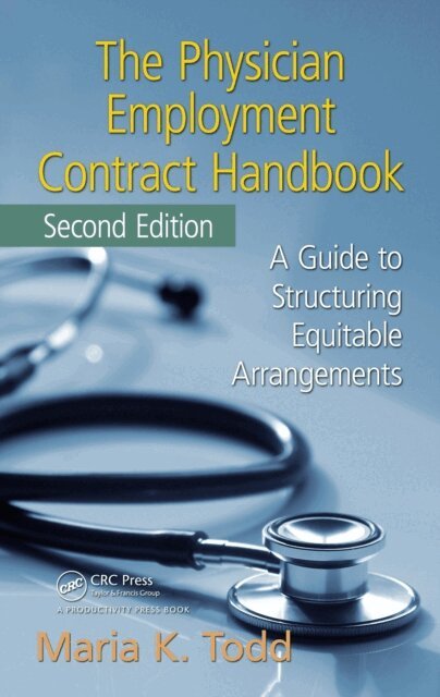 Maria K. Todd - Physician Employment Contract Handbook, E-bok. Tillgänglighet: Lägg i varukorg