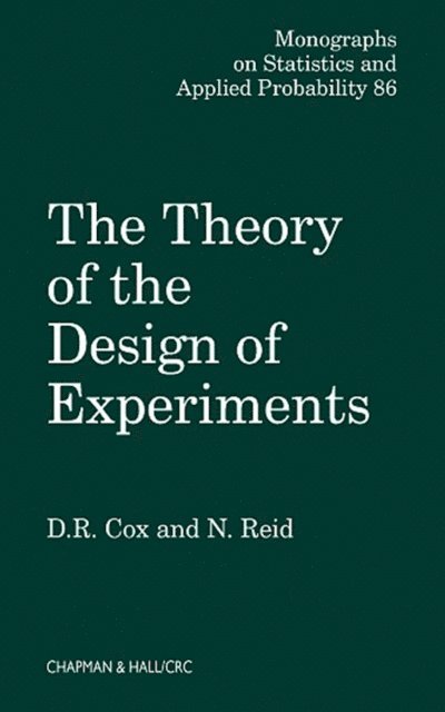 Nancy Reid, D.R. Cox - Theory of the Design of Experiments, E-bok