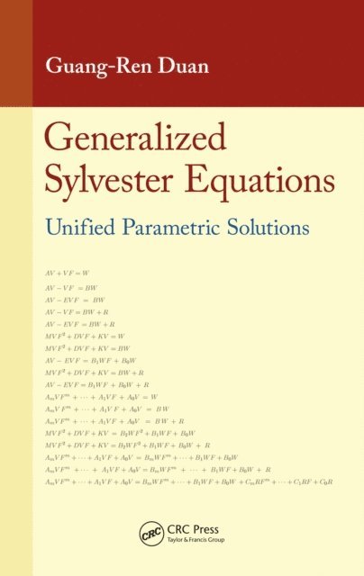 Guang-Ren Duan - Generalized Sylvester Equations, E-bok. Tillgänglighet: Lägg i varukorg