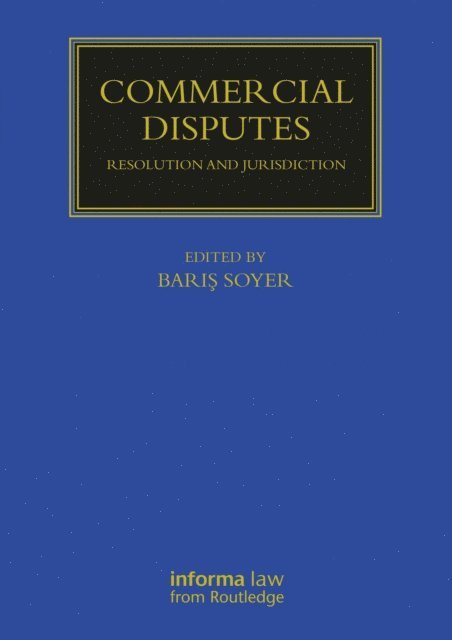 Baris Soyer - Commercial Disputes, E-bok