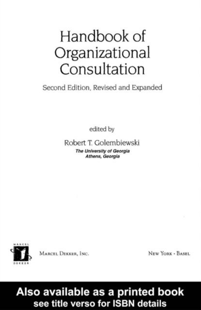 Robert Golembiewski - Handbook of Organizational Consultation, Second Editon, E-bok