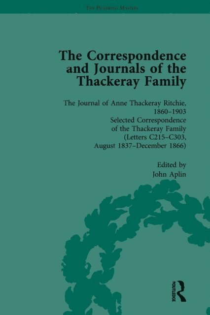 John Aplin - Correspondence and Journals of the Thackeray Family Vol 2, E-bok