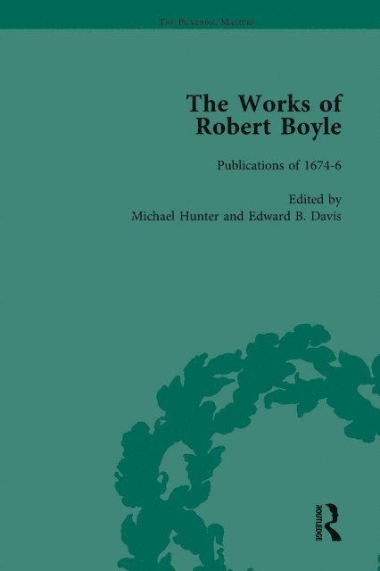 Edward B Davis, Michael Hunter - Works of Robert Boyle, Part II Vol 1, E-bok