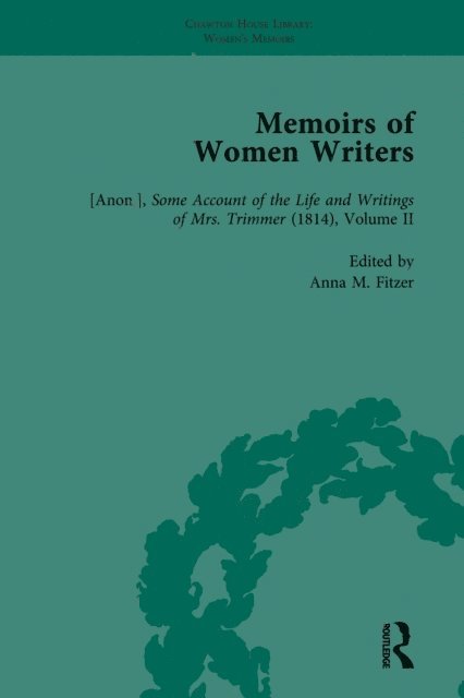 Gina Luria Walker, Anna M Fitzer - Memoirs of Women Writers, Part I, Volume 4, E-bok