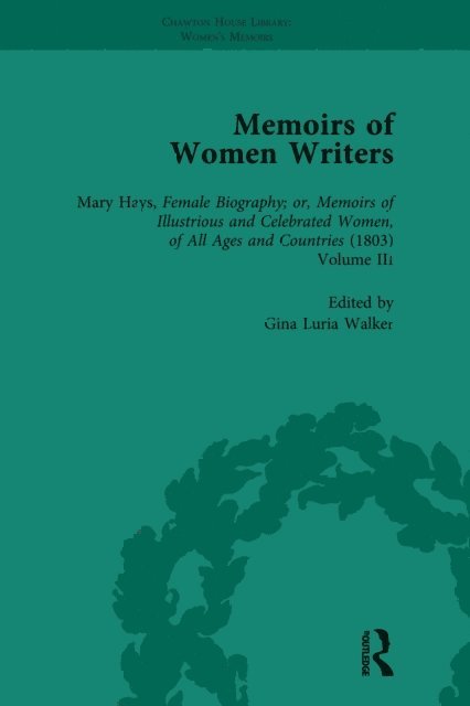Gina Luria Walker - Memoirs of Women Writers, Part II, Volume 7, E-bok